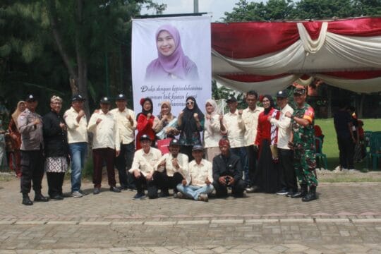 Kegiatan Pisah Sambut Lurah Kebonsari di Tegal Manunggaling Roso RW 02 Kelurahan Kebonsari Surabaya