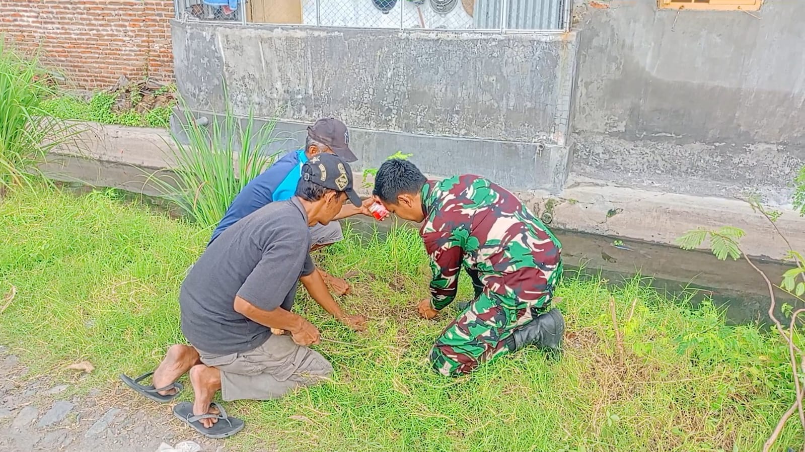 Wujudkan Lingkungan Hijau, Babinsa Koramil Jombang Lakukan Penanaman di Desa Sambong Dukuh