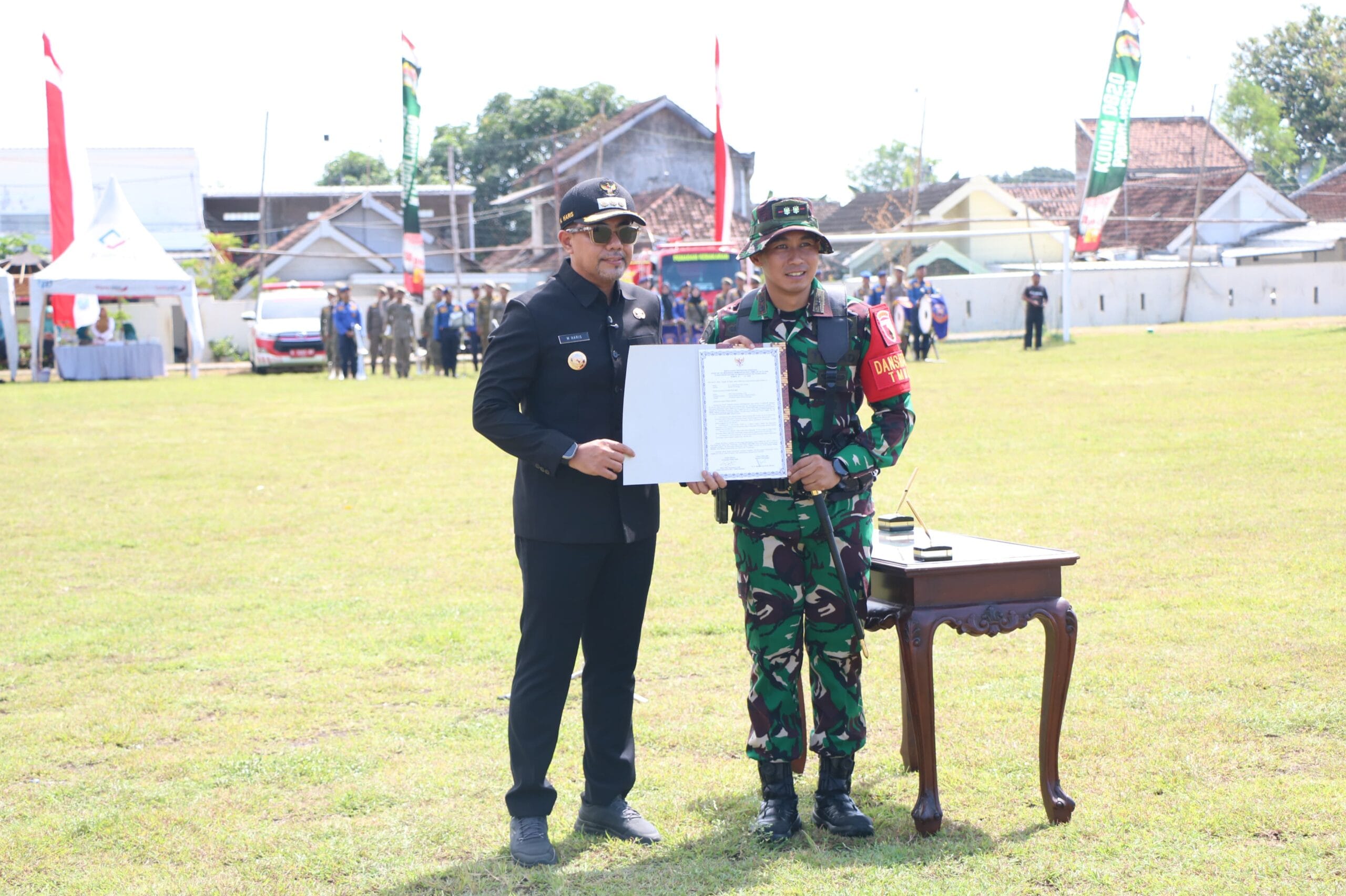 Pembukaan TMMD ke-128 Tahun 2026 Kodim 0820/Probolinggo Resmi Digelar di Desa Brabe Probolinggo.