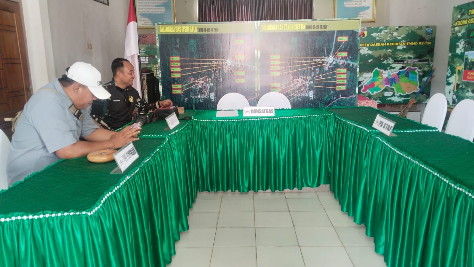 Posko TMMD ke-126 Kodim 0820/Probolinggo Jadi Pusat Kendali Pembangunan Desa Probolinggo.