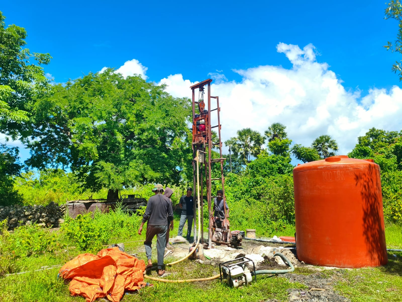 Dansatgas: Sumur Bor Dibangun, Air untuk Minum Teratasi