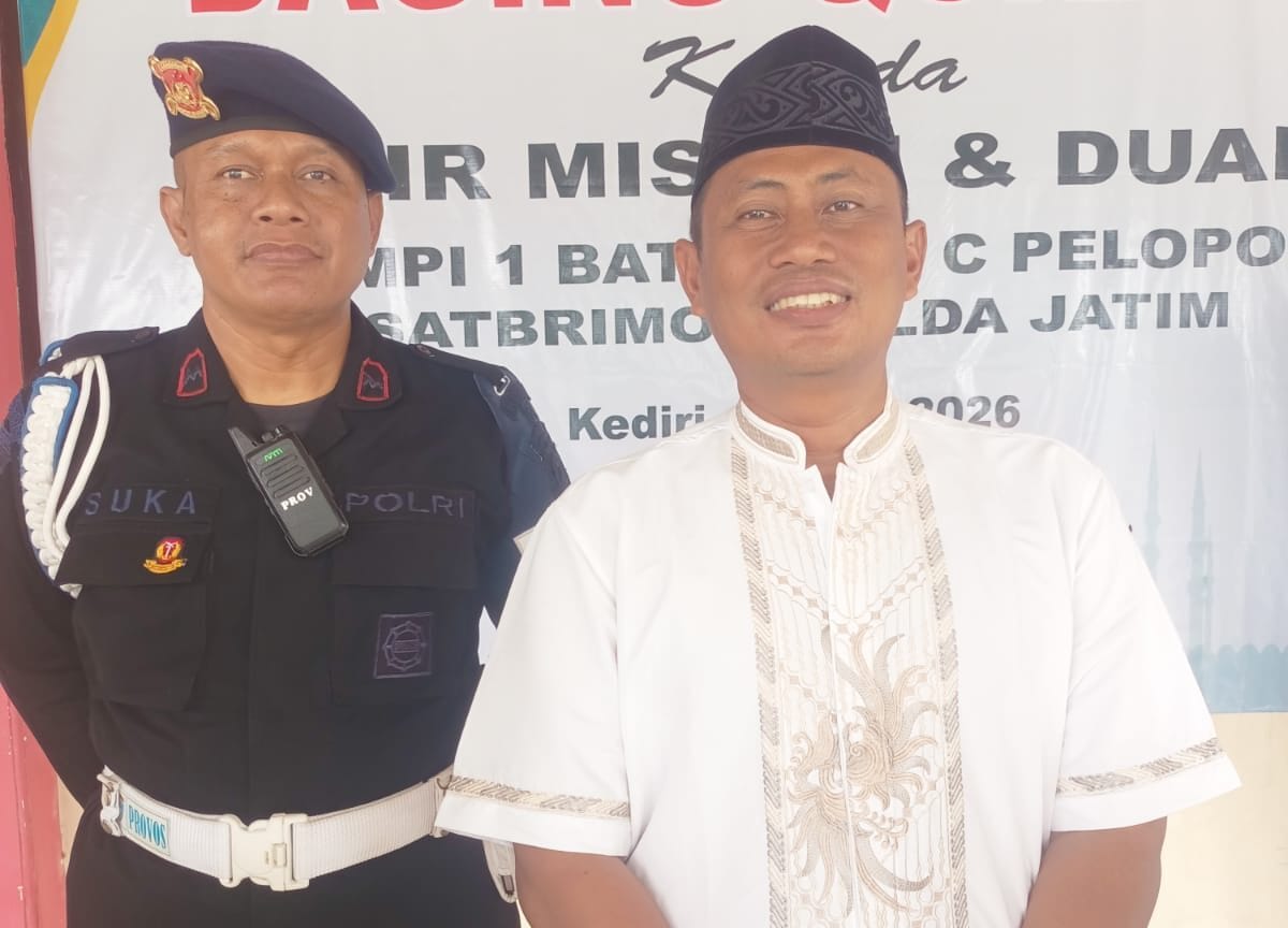 Brimob Kediri Sembelih 3 Sapi dan 19 Kambing, Salurkan 570 Paket Kurban untuk Warga dan Panti Asuhan