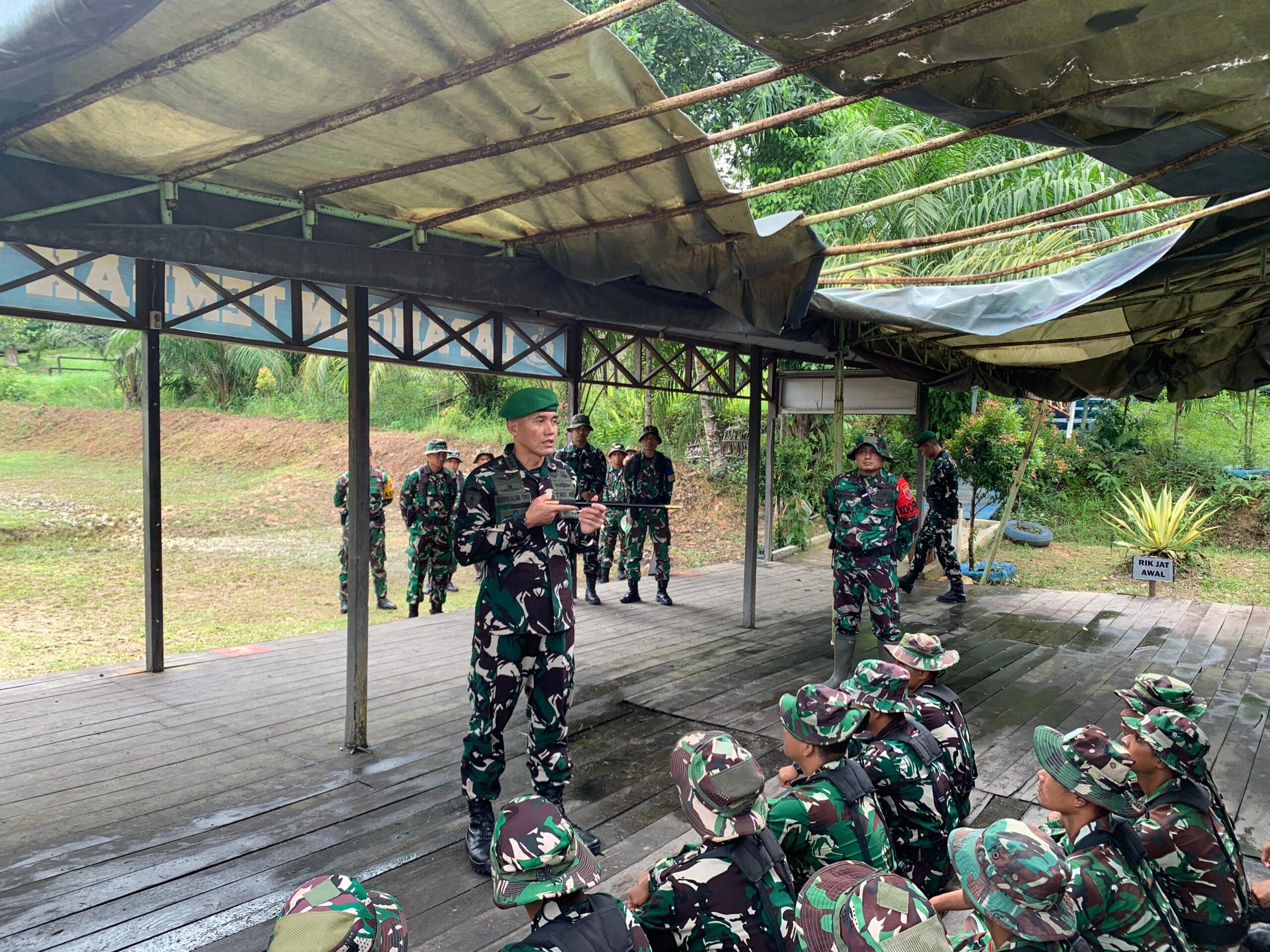 Danbrigif TP 32/Mangkalihat, Tinjau Langsung Pelaksanaan Kegiatan Menembak Reaksi Lanjutan Triwulan II