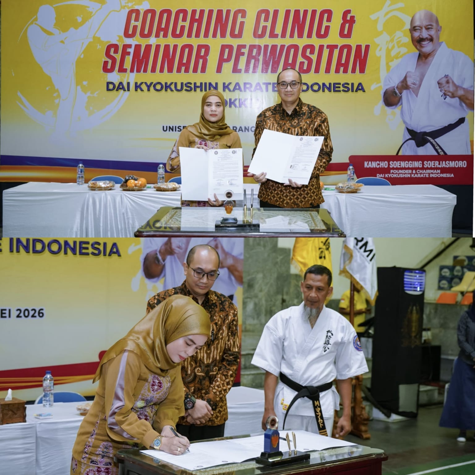 DKKI Pusat Jalin Kerja Sama dengan Universitas Stikubank, Gelar Seminar Perwasitan Nasional dan Coaching Clinic