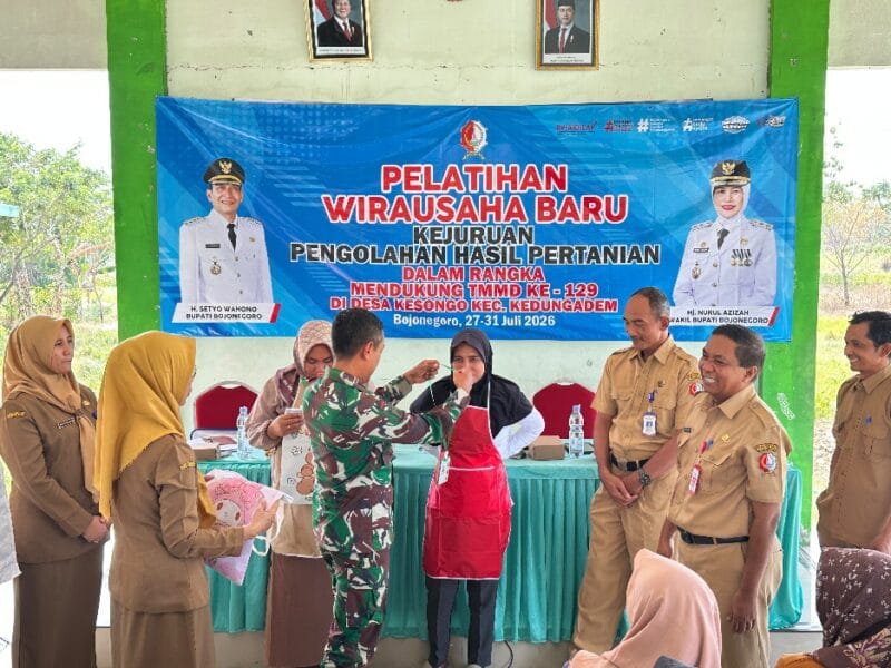 Sentuhan TMMD Ke-129 di Sektor Ekonomi, Warga Kesongo Diajarkan Olah Produk Pertanian