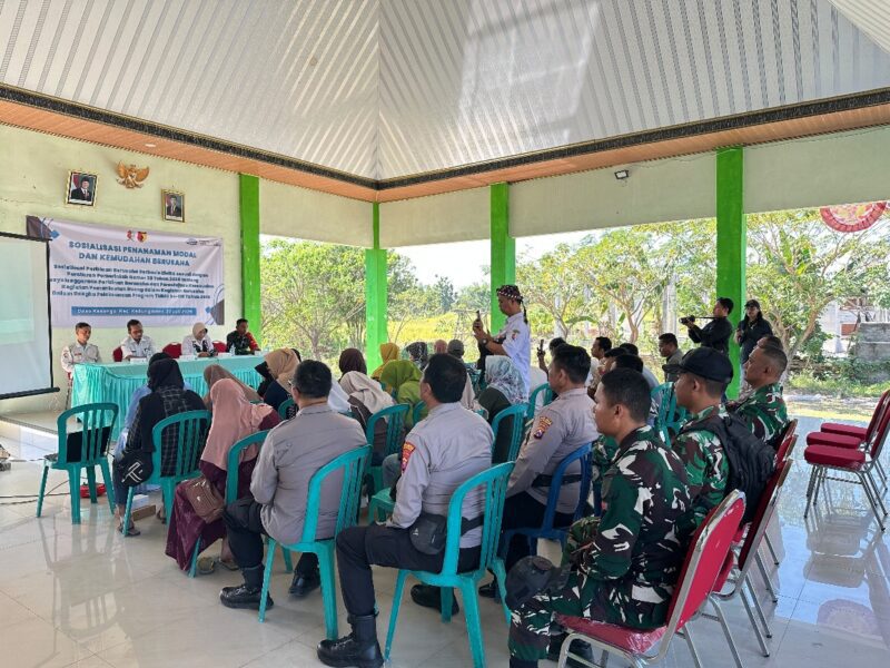 Perkuat Fondasi Ekonomi Masyarakat, TMMD Ke-129 Hadirkan Sosialisasi Penanaman Modal bagi Warga Kesongo