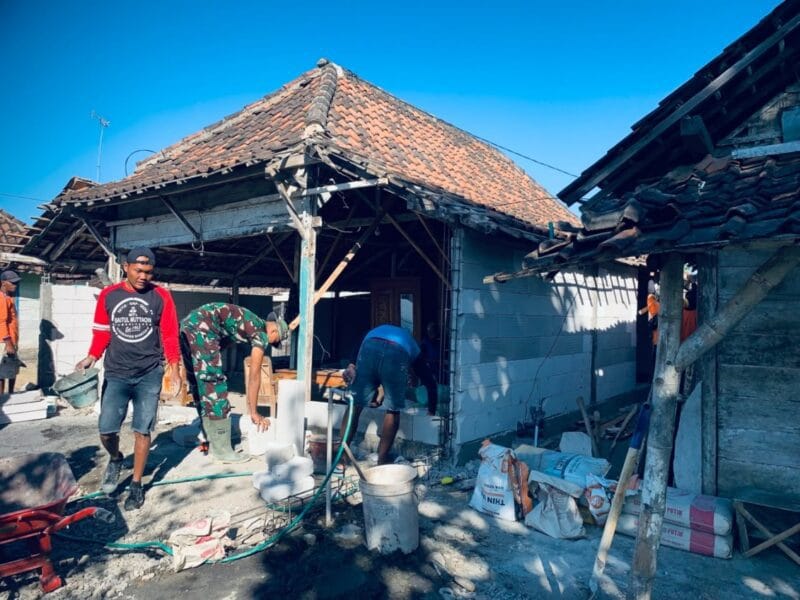 Pondasi Kuat, Dinding Bertambah, RTLH Bapak Samijan Masuki Fase Pembangunan Utama