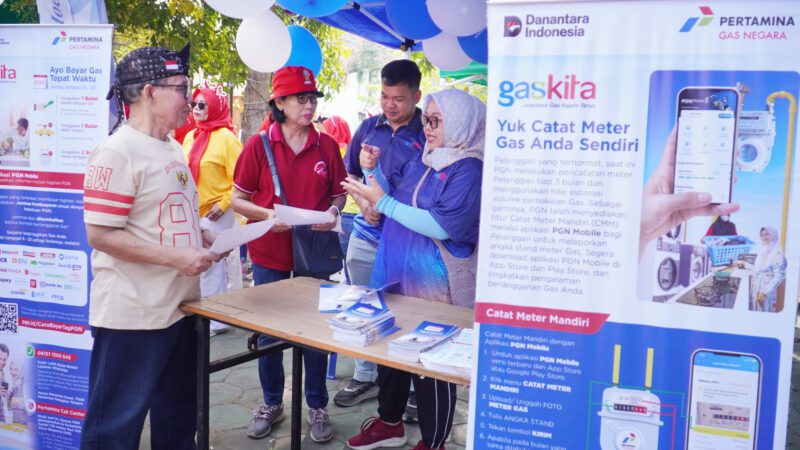 Semarak HUT RI, Ribuan Warga Semarang Jalan Sehat Sekaligus Merayakan Gempita Gaskita Jargas PGN