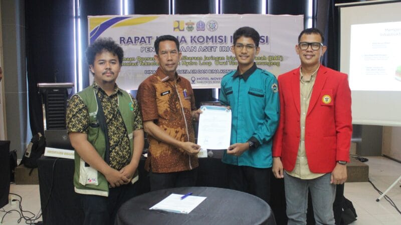 UKM KPI Unhas dan Dinas SDABK Bone Resmikan LoA, Perkuat Kolaborasi Pengembangan Irigasi Berkelanjutan
