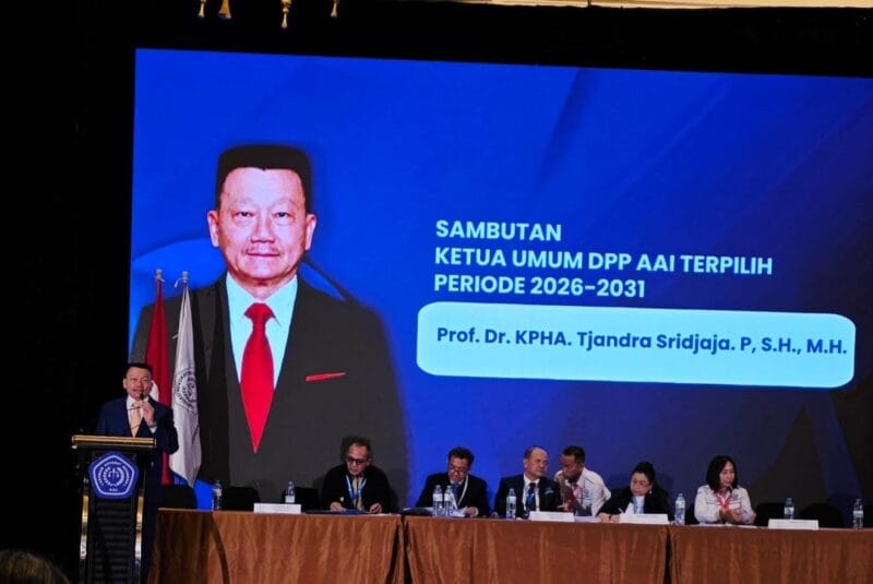 Tjandra Sridjaja Pradjonggo Terpilih Sebagai Ketum AAI di Munaslub Surabaya 