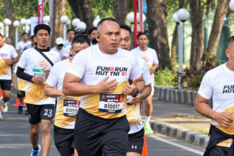 Fun Run HUT ke-81 TNI, Danrem Untoro Ajak Masyarakat Gemar Berolahraga