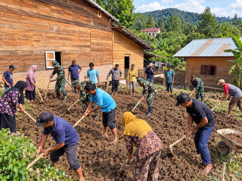 Gotong Royong Warnai TMMD ke-130 Kodim 0113/Gayo Lues