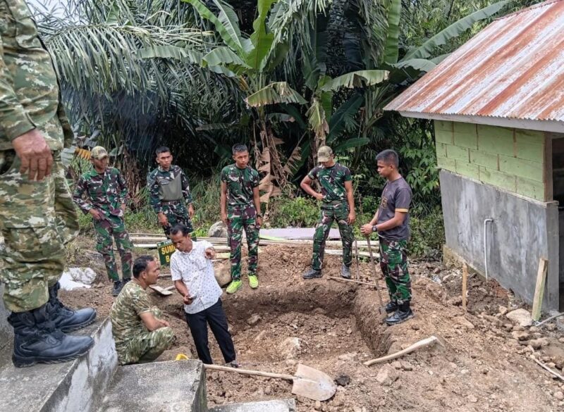 Sinergi Satgas TMMD dan Warga Gayo Lues Garap Fasilitas Air Bersih
